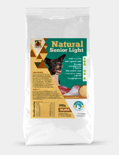 Pienso Natural Senior Light de Akindi