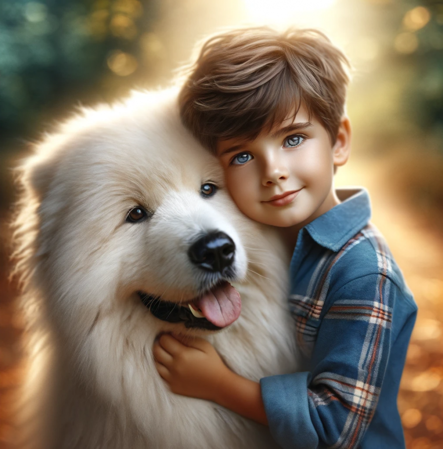 perro y niño