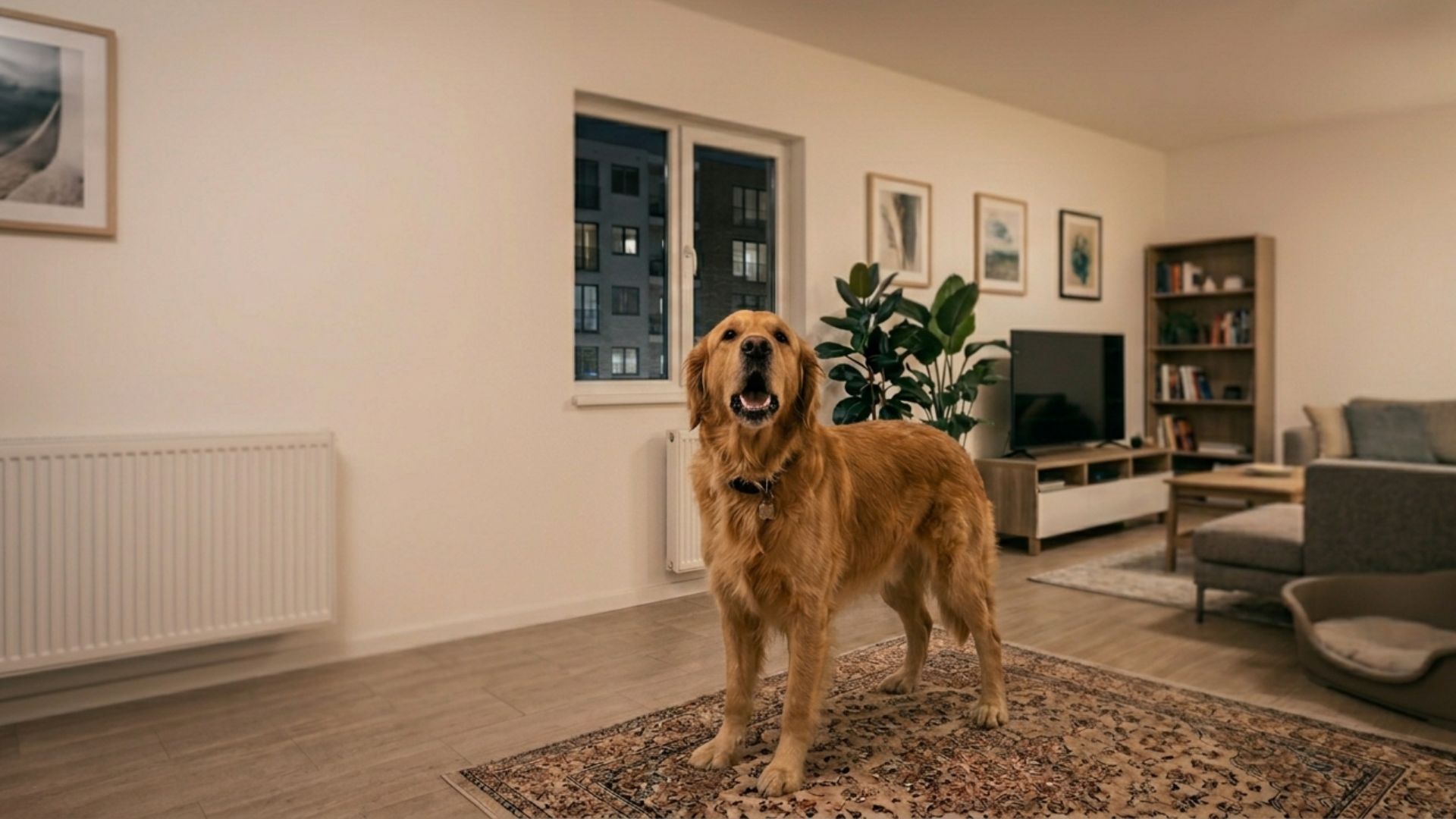 Mi perro ladra a la misma hora por la noche